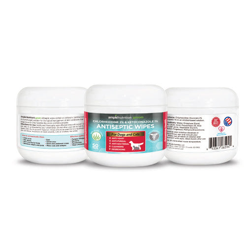 Silver CHX Antiseptic Wipes l Antifungal - Antibacterial Wipes For Pets